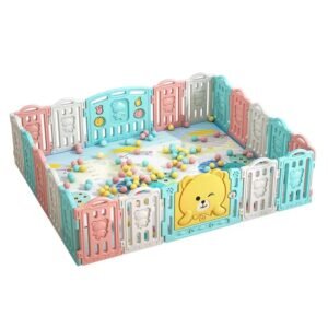 Plastic baby playpen- bear